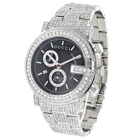 gucci men's diamond watch.